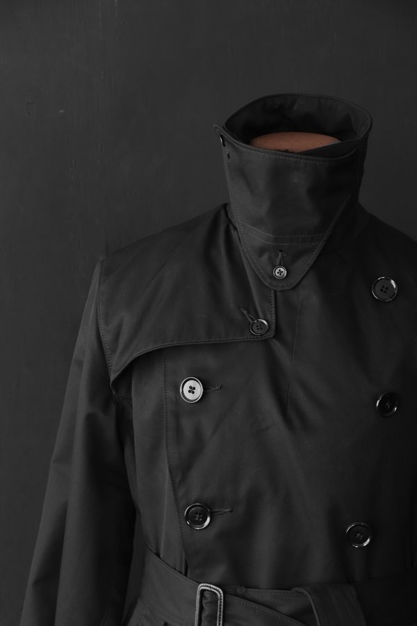 Barbary Cloth Commander Coat / London Black - BSFJ-19403BLK